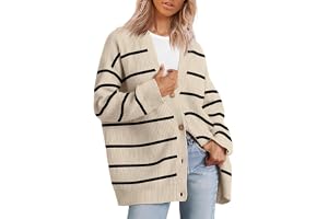 EFAN Women's Cardigan 2023 Open Front Oversized Button Lightweight Sweaters V Neck Loose Cardigans Knit Outwear