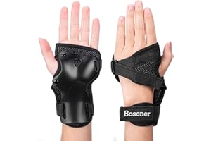 Wrist Guard, BOSONER Wrist Guards for Roller Skating, Skateboarding, Wristsavers Brace Protective Gear for Adults/Kids/Youth (1 Pair)
