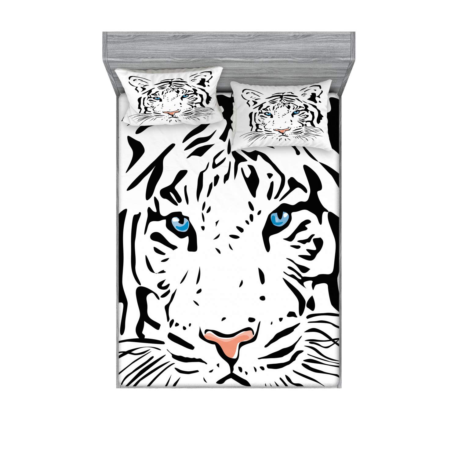 Ambesonne Tattoo Fitted Sheet & Pillow Sham