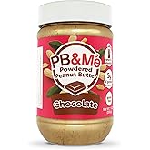 PB&Me Powdered Peanut Butter - Chocolate, Powder for Smoothies - Protein, Low Carb, Low Fat Peanut Butter - 200g Jar