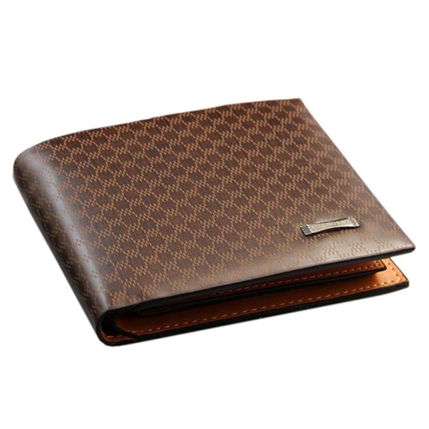 Mens Brown Genuine Leather Wallet with Credit Card Holder,Purse