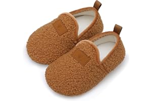 Lisdwde Kids Winter Indoor Household Shoes Toddler Boys Girls House Slippers Warm Socks for Baby