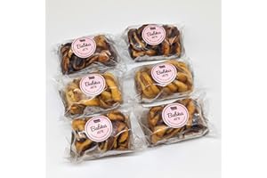 Babka ATX Handmade Mini Babkas- 2 Pecan, 2 Cinnamon & 2 Dark Chocolate - Authentic Holiday Babka Cakes for Delivery -Soft Traditional Jewish Cake with Delicious Fillings - No Preservatives - Made Fresh in Austin, TX [6 Pack]