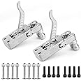 Easywiny 2 PCS Slingshot Release Device Stainless Steel Release Device DIY Slingshot Accessory Catapult Trigger Shooting Fish Dart Fish Wheel Accessories Silver