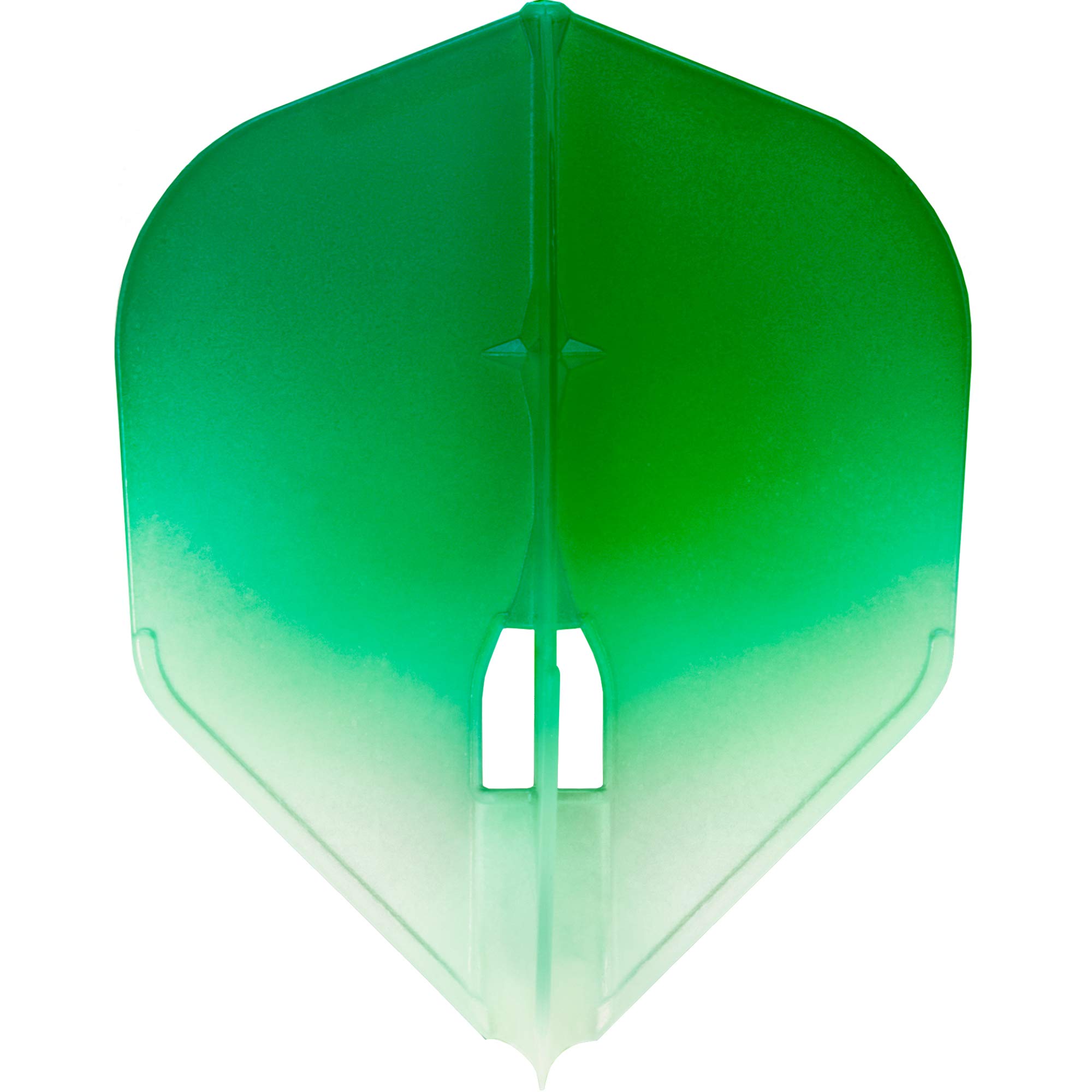 L-Style LS492 L-Flight Pro | Champagne Dart Flight Pro in Standard Shape with Two Tone Gradient, L3, Green/White