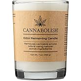 Cannabolish Smoke Odor Eliminating Candle, 7 oz, Natural Ingredients, Wintergreen scent