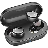 kurdene Wireless Earbuds Bluetooth 5.3 in Ear Buds Light Weight Headphones,Deep Bass Sound,Built in Mics Headset,Clear Calls Earphones for Sports Workout Glossy Black