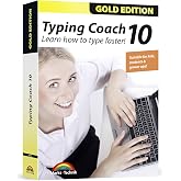 Typing Coach 10 - typing software for adults, kids and students - learn how to type faster - computer program - compatible with Win 11, 10, 8.1, 7