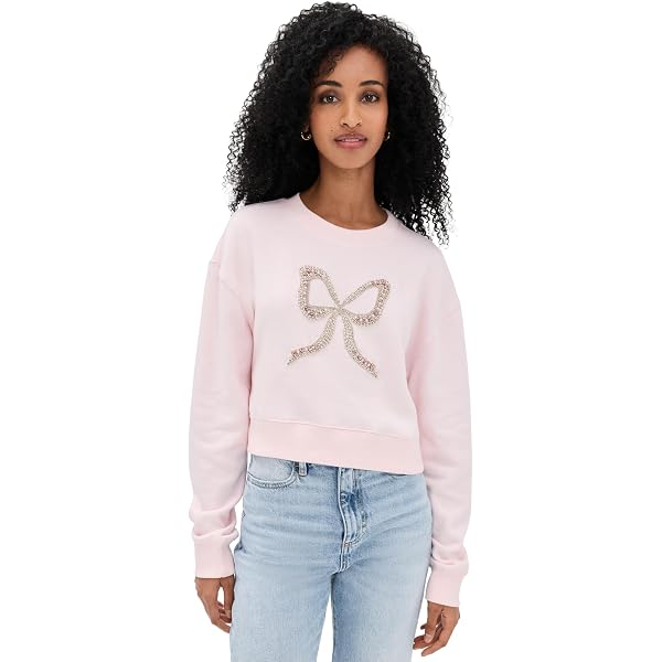 LOVESHACKFANCY Women's Rylan Pullover, Sugar Cookie, S at Amazon