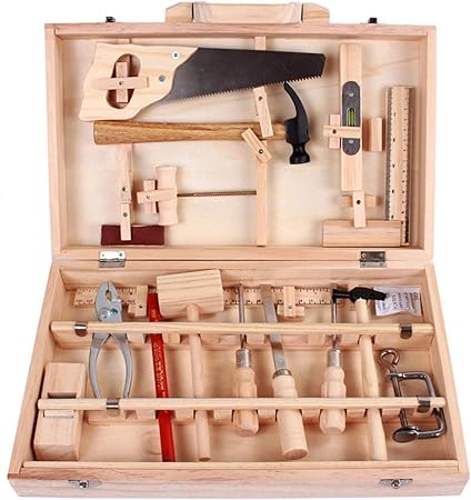 childs tool box wooden