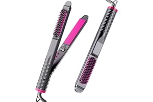 NURIFI Hair Straightener - Curling lron 3-in-1, Straightener Flat Iron for Women, Straightener Brushes with 12 Temp X1