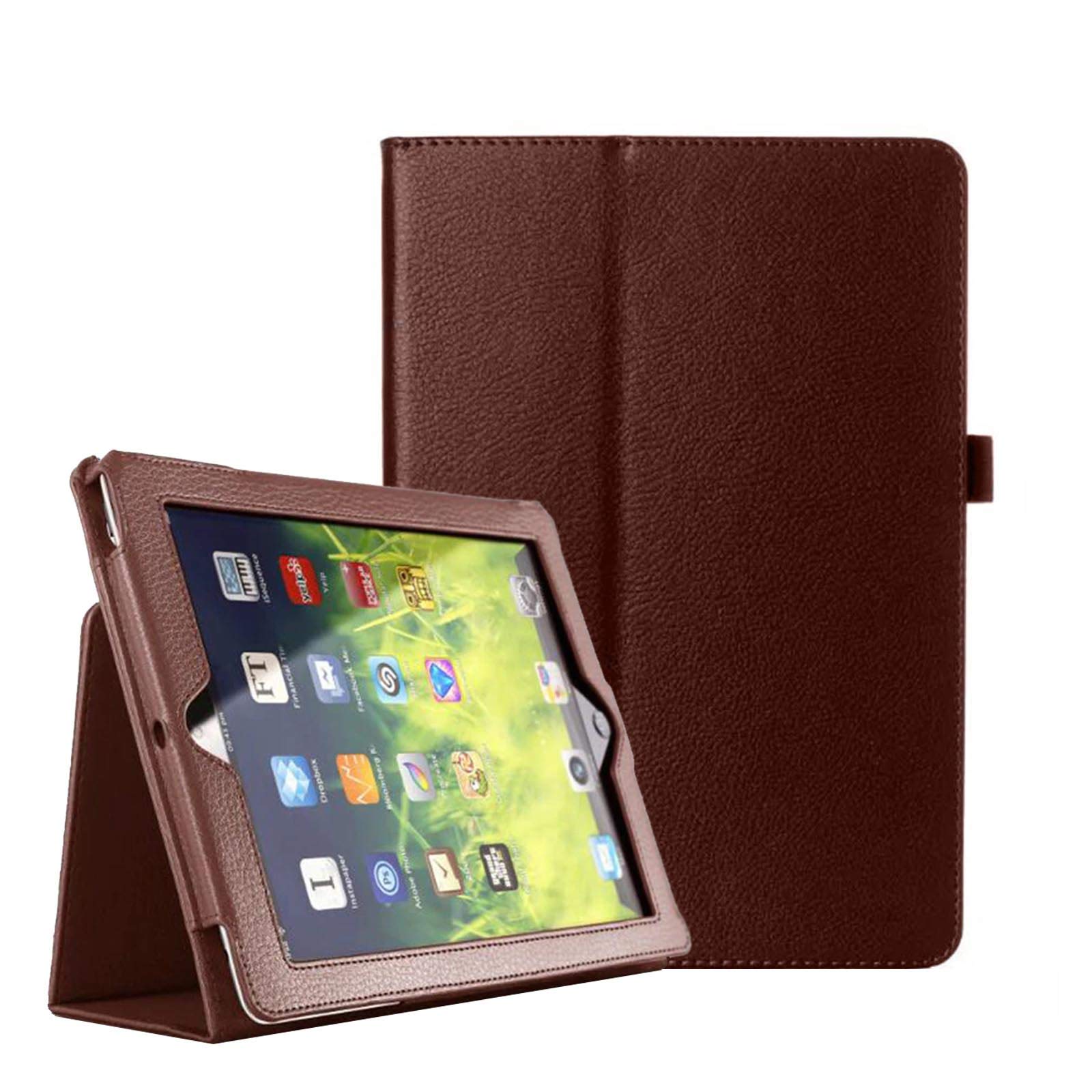 Lobwerk Smart Cover Case with Stand Function for Apple iPad 10.2 Inch 2019 brown brown