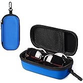 Bukere Double Eyeglasses Case with Adjustable Slots, EVA Hard-shell Travel Dual Glasses Sunglasses Organizer for Men Women