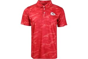 foco Men's NFL Team Logo Polo Short Sleeve Polyester Shirt