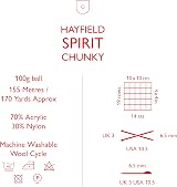 Sirdar Hayfield Spirit Chunky Sundown 408 100g F257-0408 Yarn view 2