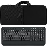 Portable Shockproof Waterproof Keyboard and Mouse Sleeve Protective Case for Logitech MK540/MK545 Advanced Wireless Keyboard & Mouse Combo; Black