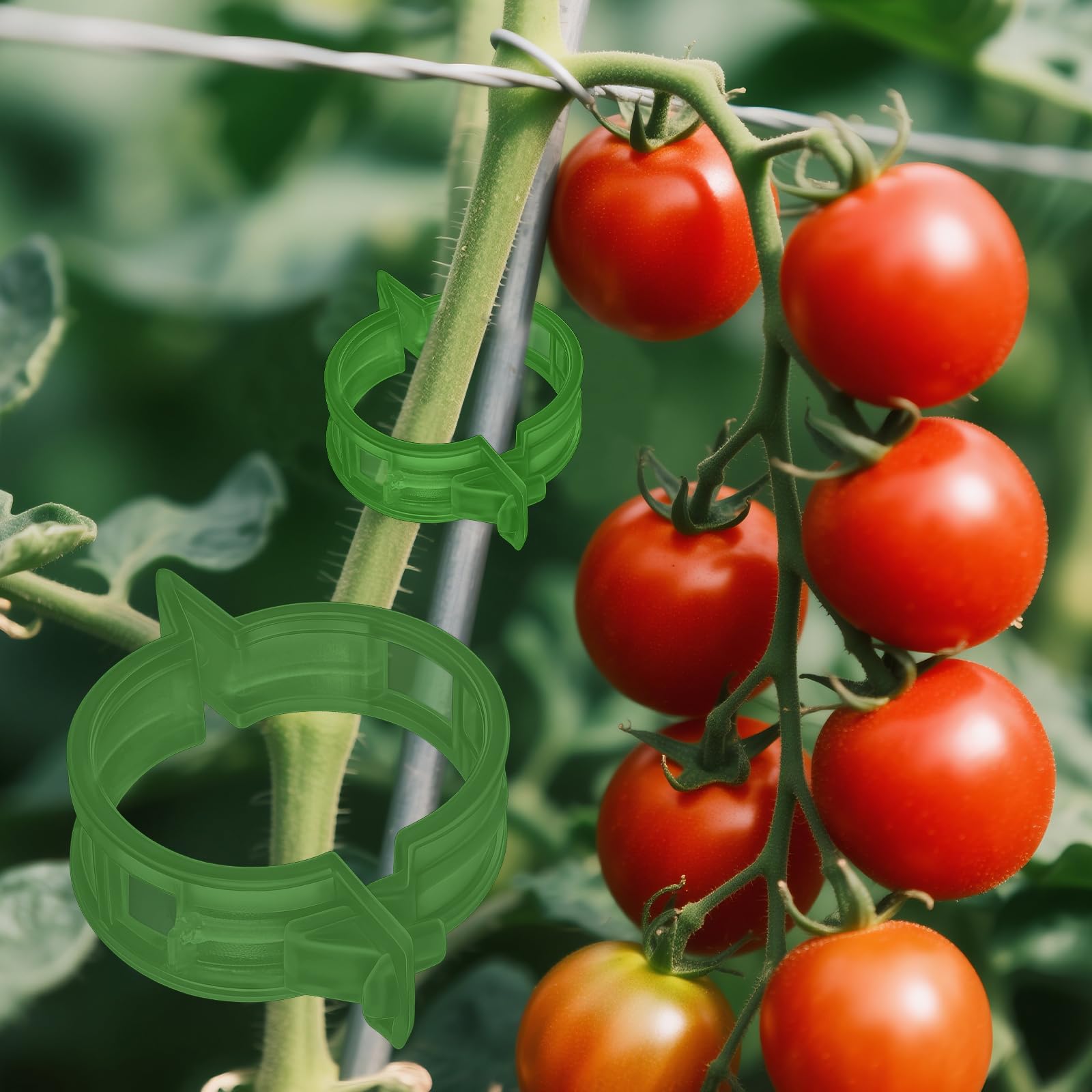 Photo 1 of 100pcs Secured Plant Clips,Plastic Trellis Garden Support Clips for Climbing, Outdoor Clips for Support Grape Tomato Vine Vegetables Plants,Reusable Clips to Grow Upright Makes Plants Healthier