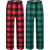 Ekouaer 2/3 Pack Girls Pajama Pants - Cute Print PJ Bottoms With Pockets, Soft Kids Lounge Pants With Elastic Waist