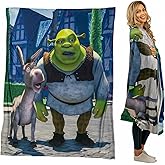 Collectibles Shrek Donkey Bedding Super Soft Micro Raschel Throw, 46 in x 60 in, (Officially Licensed Product) by Franco