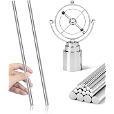 FIVEIZERO 2Pcs 8mm x 300mm 304 Stainless Steel Round Rod | Solid Metal Rods for Industrial Metal Working, Smooth Steel Rod Shaft for DIY Craft Hobby Model Making