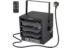 BARPHYGO Electric Garage Heater 4800-Watt, 240V Plug In Shop Heater with Full-Function Remote, Fan-Forced Garage Heaters for Indoor Use, Ceiling Mount heater with 8-Hour Timer for garage, Workshop, ETL Listed