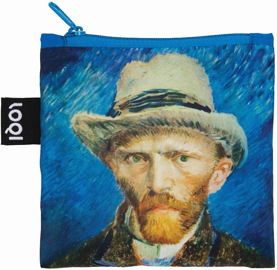 LOQI Museum Vincent Van Gogh Self Portrait with Grey Felt Hat Canvas & Beach Tote Bag, 50 cm, 20 L, Multicolour - Image 4