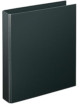Veloflex 4141080 Ringordner Basic, Ringbuch, Ordner, Hefter, DIN A4, 280 x 315 x 65, 4-Ring-Mechanik, schwarz