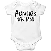 CBTwear Aunties New Man - Baby Clothes - Funny Newborn Bodysuit Outfits for Boys