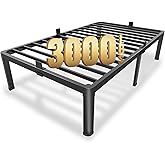 MAF 14 Inch Twin XL Metal Platform Bed Frames with Round Corner Legs, 3000 LBS Heavy Duty Steel Slats Support, Noise Free, No Box Spring Needed, Easy Assembly