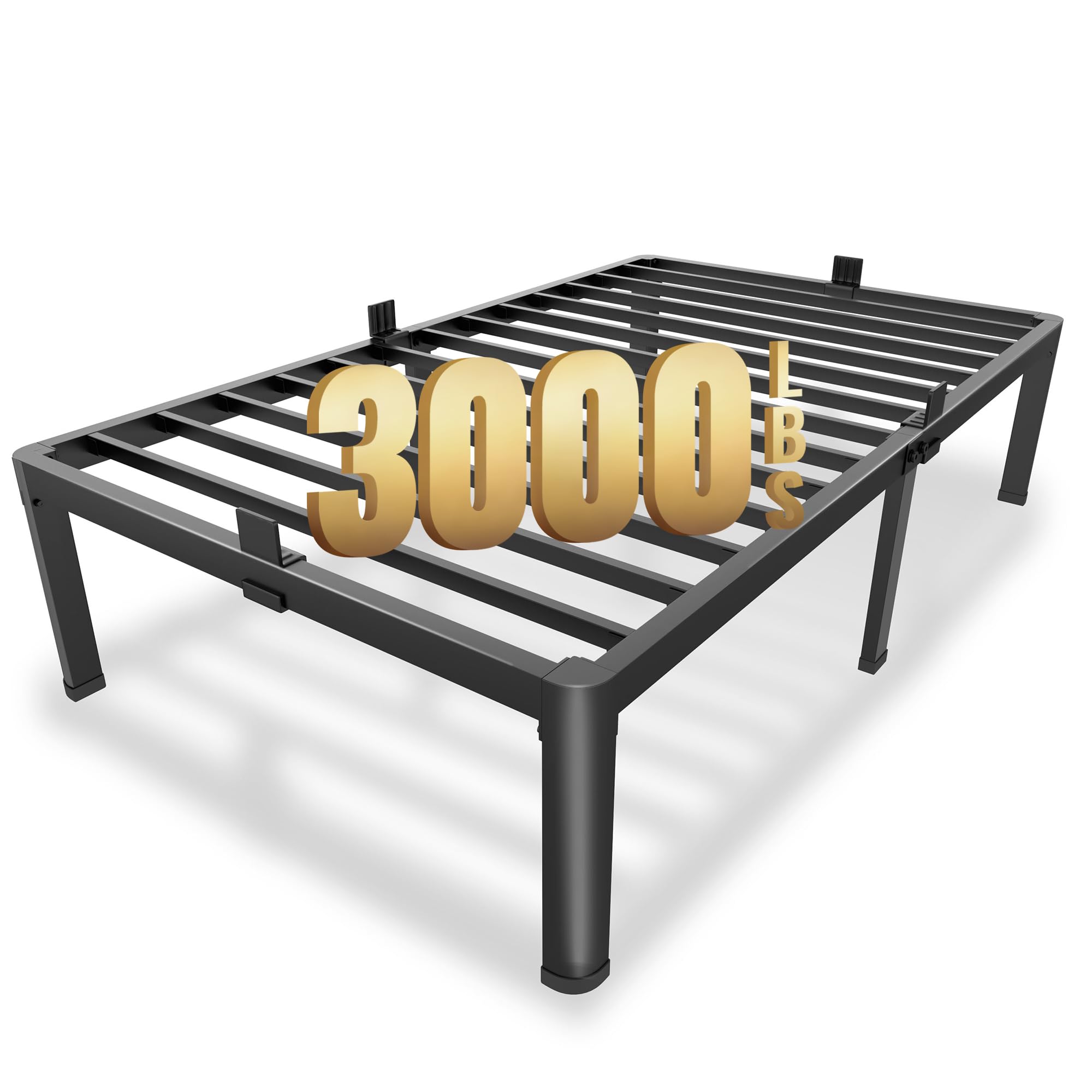MAF 14 Inch Twin Metal Platform Bed Frame with