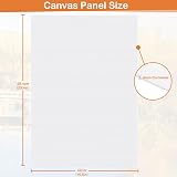 Koncci Canvas for Painting 42x59.4cm A2 5 Packs 4mm Acid Free Cotton view 2