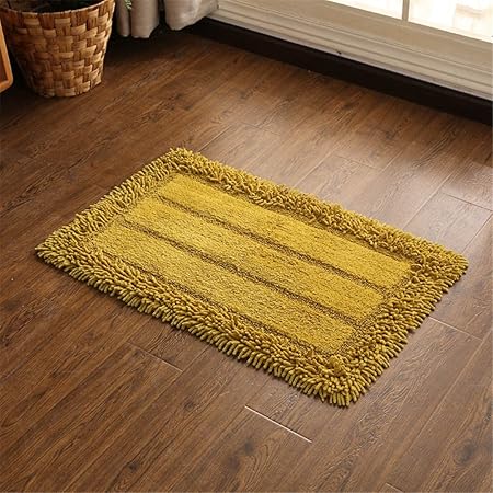 All Cotton Chenille Mat Bathroom Door Absorbent Foot Mat Bed Strip