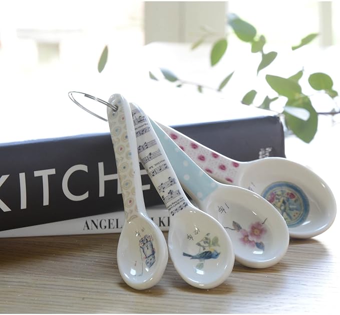 Ceramic Measuring Spoons Amazon.co.uk Kitchen & Home