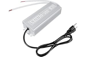 inShareplus LED Power Supply, 24V 120W IP67 Waterproof Outdoor Driver, AC 90-265V to DC 24V 5A Low Voltage Transformer, Adapt