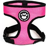 Padding Paws Dog Harness Small Pink Waterproof Adjustable Mesh view 2