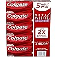 Colgate Optic White Advanced Teeth Whitening Toothpaste, Sparkling White (4.2 Oz., 5 Pk.), 21 Oz