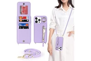 Jaorty for iPhone 13 Pro Case for Women with Card Holder,for iPhone 13 Pro Phone Case Wallet with Strap,Crossbody Lanyard Cas