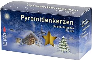 Jeka Kerzen Christmas Pyramid Carousel Candles, Medium 14mm - Honey