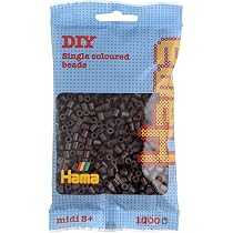 HAMA MIDI SACHET 1000 PERLES BIO MARRON GLACÉ | Rakuten