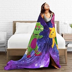 Barney and Friends Blanket Soft Cozy Fleece Throw