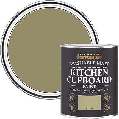 Rust-Oleum Kitchen Cupboard Paint Matt Sage Green 750ml