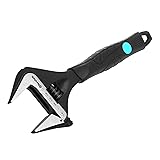 DURATECH 8-Inch Adjustable Wrench, Wide Jaw Opening