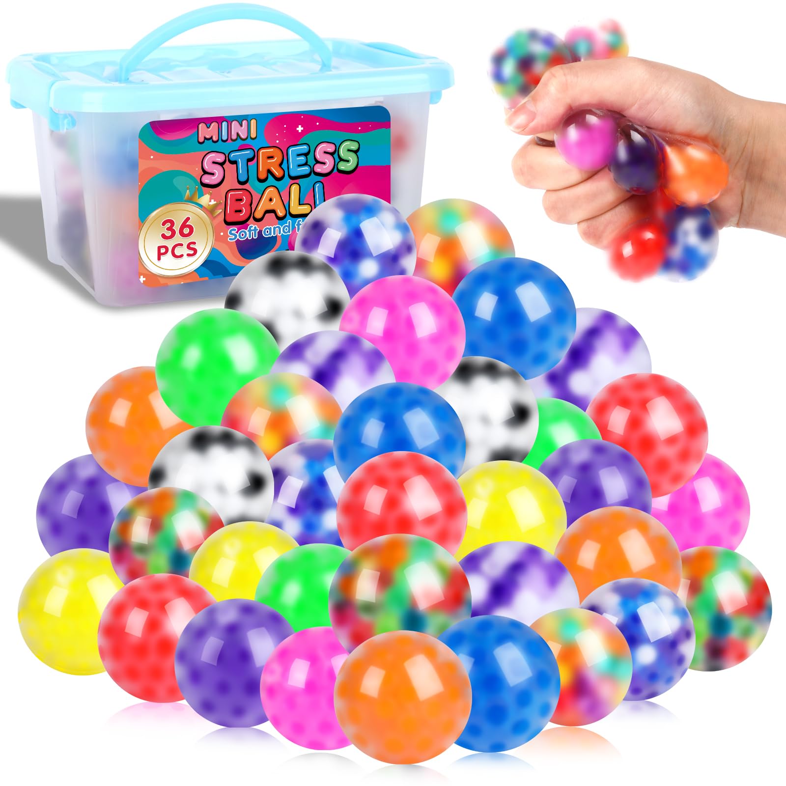 Photo 1 of **MISSING PIECES** 
Squishy Ball, Stress Balls Bulk for Adults, Mini Stress Balls, Anti-Anxiety and Fidget Balls to Relax, Birthday Gifts, Easter Stress Relief Fidget Balls, Easter Basket Stuffers