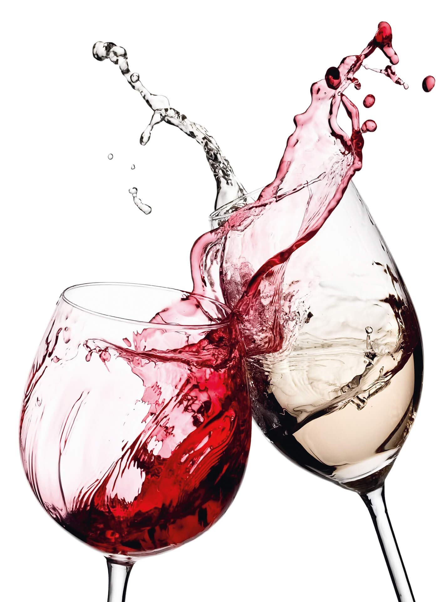 A.S. Création Wallpaper - Wine Glasses Wallpaper in Red, White and Grey - Wall Art XXL 192 x 260 cm