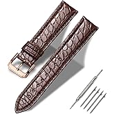 Moran Alligator Leather Quick Release Watch Band 18mm 19mm 20mm 22mm 23mm 24mm Replacement Genuine Crocodile Leather Loop SmartWatch Strap for Men Women