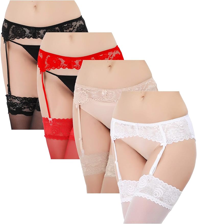 Lace Garter Belt Adjustable Suspender Garter Belt for Women