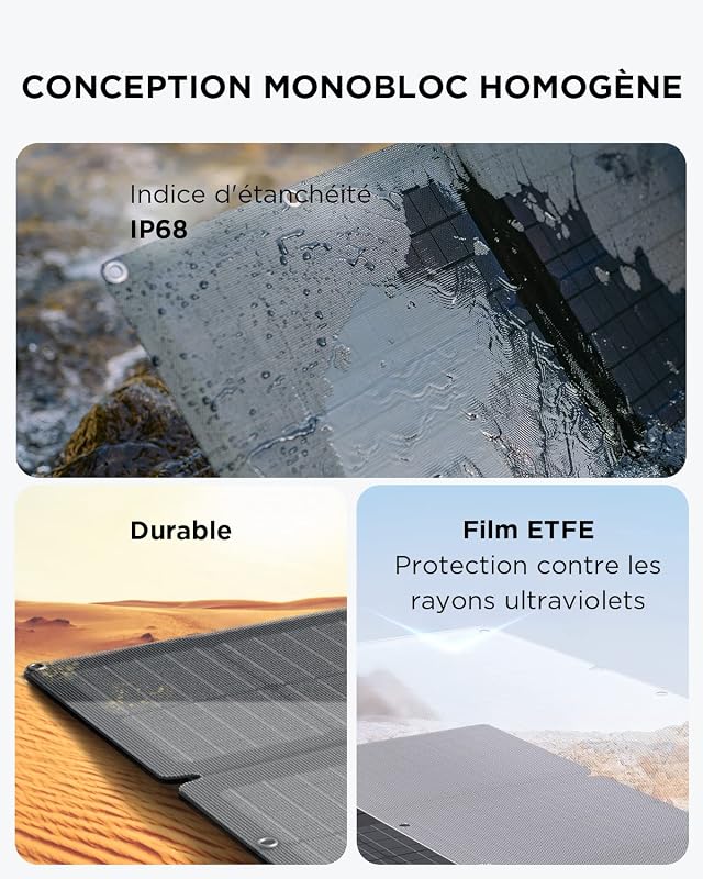 ECOFLOW Station électrique portable RIVER 2 MAX avec Panneau solaire 160W