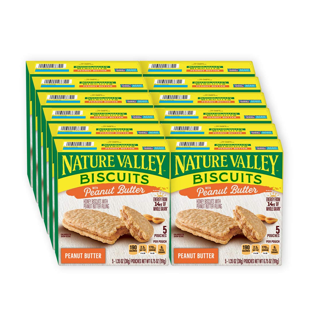 Nature Valley Biscuits, Peanut Butter, 1.35 Oz, 5 Count