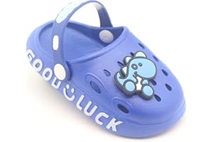 icosylify Toddler Shoes Dinosaur Clogs Sandals for 0-4yrs Children Kids Unisex for Girls and Boys Garden Shoes Cartoon Slides Slip-Resistance Sandals Beach Slippers