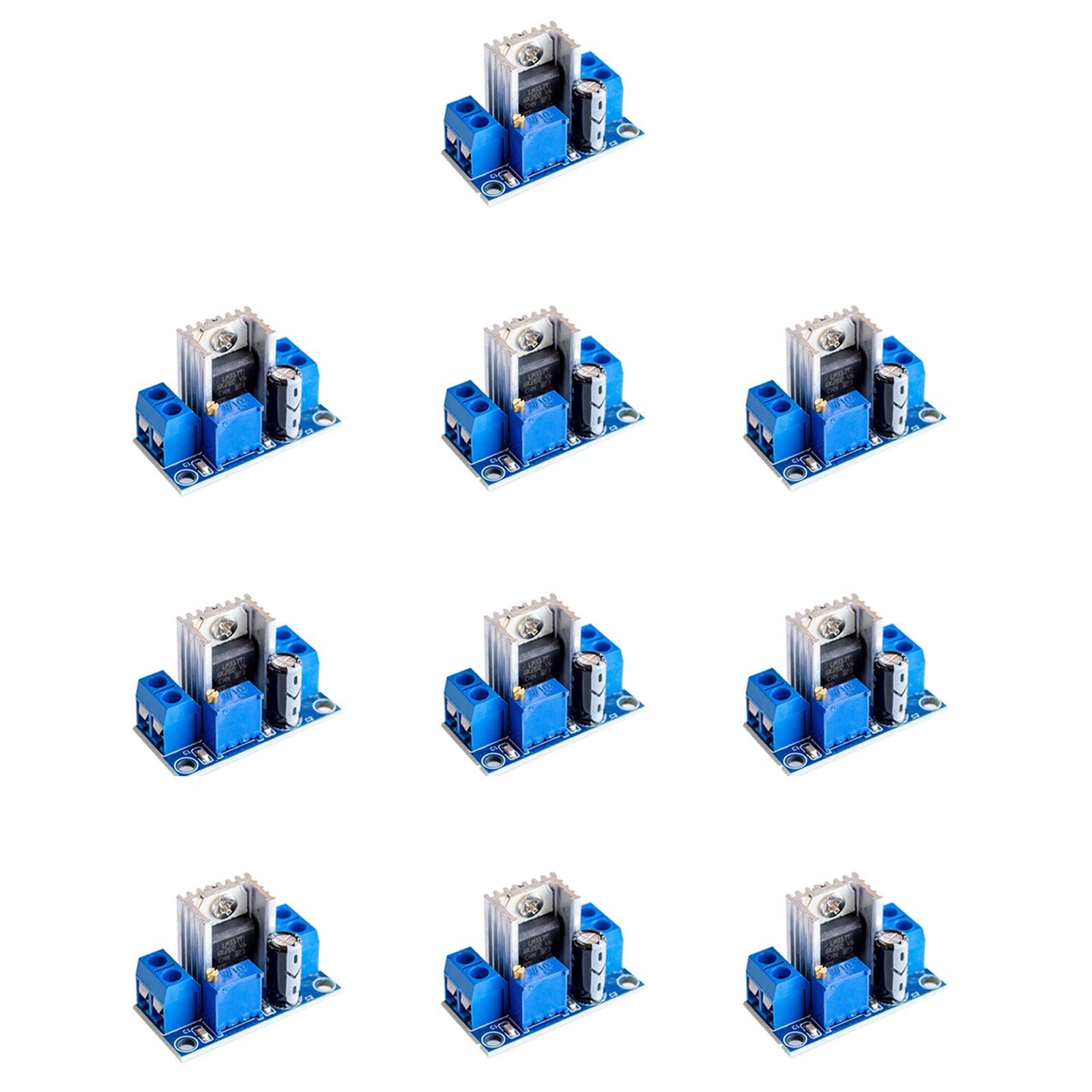 Onyehn 10pcs LM317 Adjustable Voltage Regulator Power Supply DCDC Step